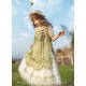 Mademoiselle Pearl Four Leaf Clover and Lime Blouse Apron Overdress JSK and Ops(Reservation/2 Colours/Full Payment Without Shipping)
